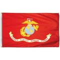 Marine Corps 3' x 5' Economy Polyester with Heading and Grommets